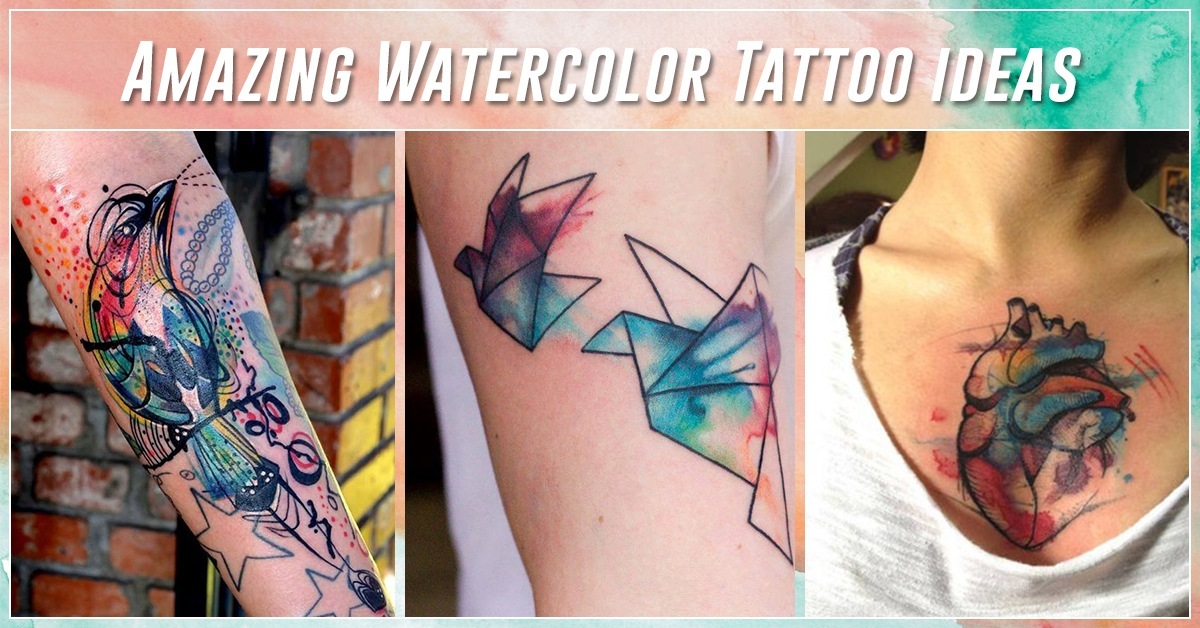 1200x628 60 Best Watercolor Tattoos Meanings, Ideas And Designs - Watercolor Meaning