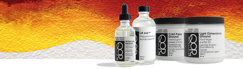 850x244 Qor Watercolor Mediums Amp Grounds - Watercolor Medium