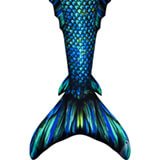 160x160 Swimmable Mermaid Tails For Kids And Adults Watercolor Waves - Watercolor Mermaid Tail