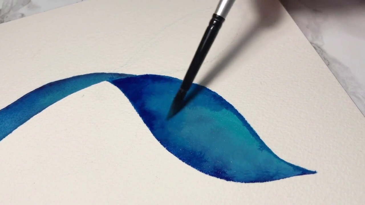 1280x720 Watercolor Mermaid Tail - Watercolor Mermaid Tail