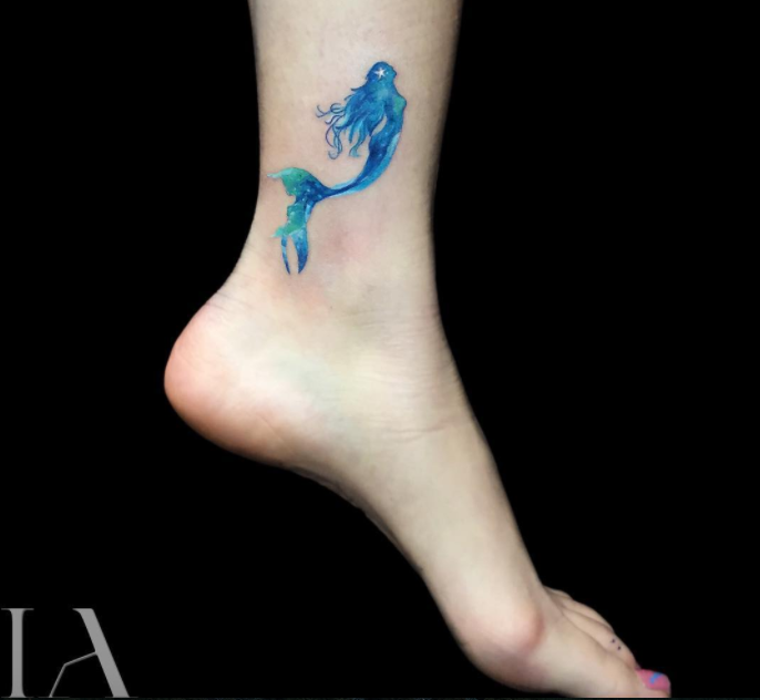 686x632 Watercolor Mermaid Tattoo Watercolor Tattoos - Watercolor Mermaid Tattoo