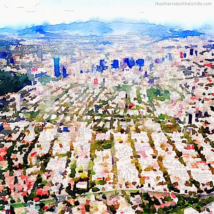 736x736 Mexico City In Watercolors - Watercolor Mexico