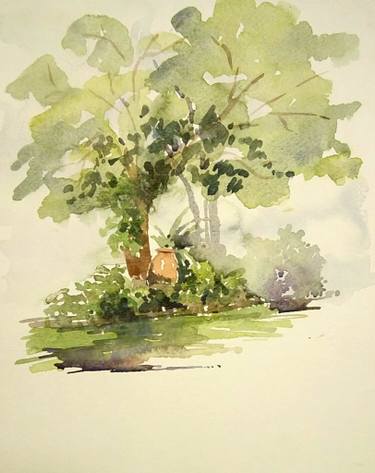 375x473 Original Nature Watercolor Paintings From Mexico Saatchi Art - Watercolor Mexico