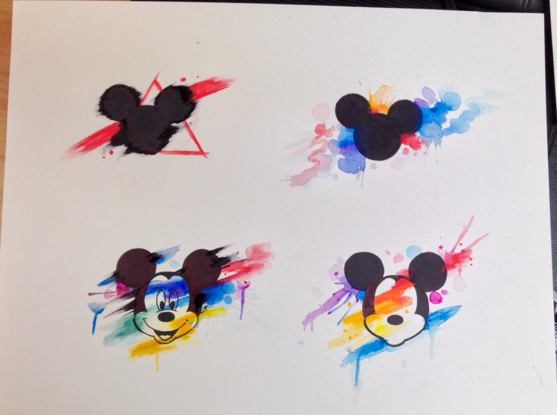 1136x848 Outstanding Mickey Mouse Watercolor - Watercolor Mickey Mouse