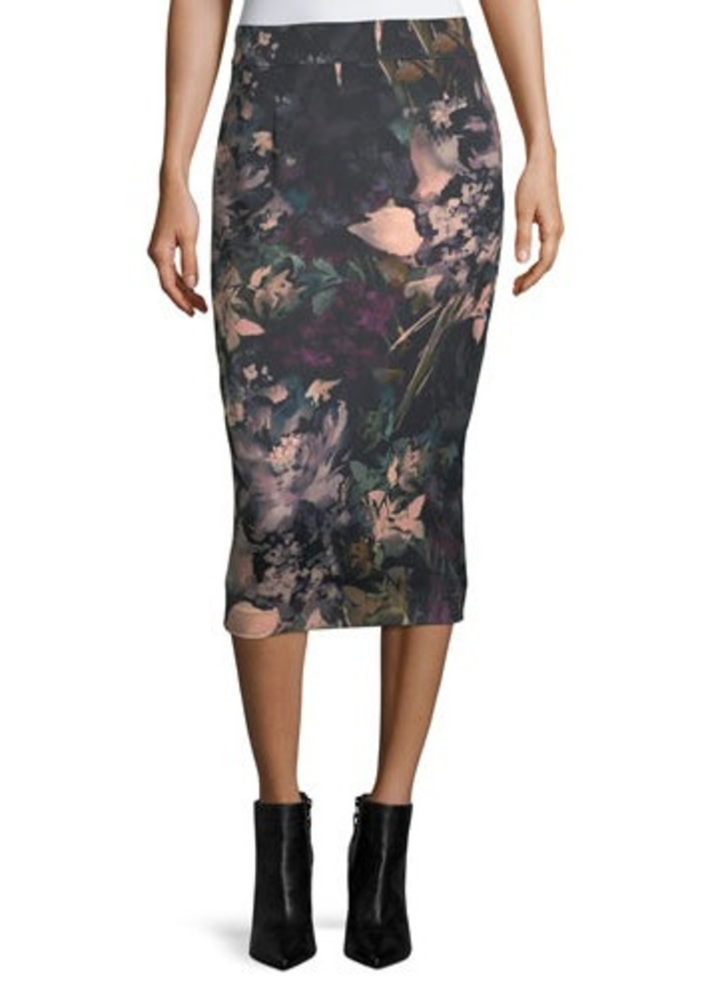 800x1127 Sale! Tahari Tahari Asl Scuba Knit Watercolor Midi Skirt - Watercolor Midi Skirt