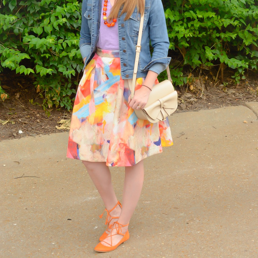 848x848 Sincerely Jenna Marie A St. Louis Life And Style Blog Tea - Watercolor Midi Skirt