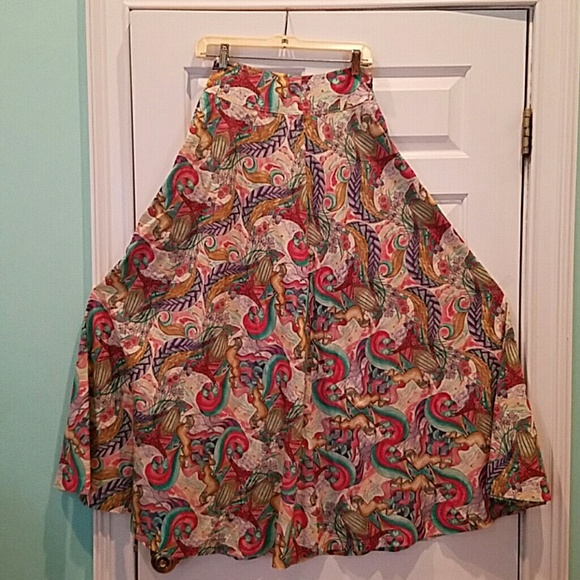 580x580 Vintage Giraffe Skirts Vintage Watercolor Midi Skirt Wow Poshmark - Watercolor Midi Skirt