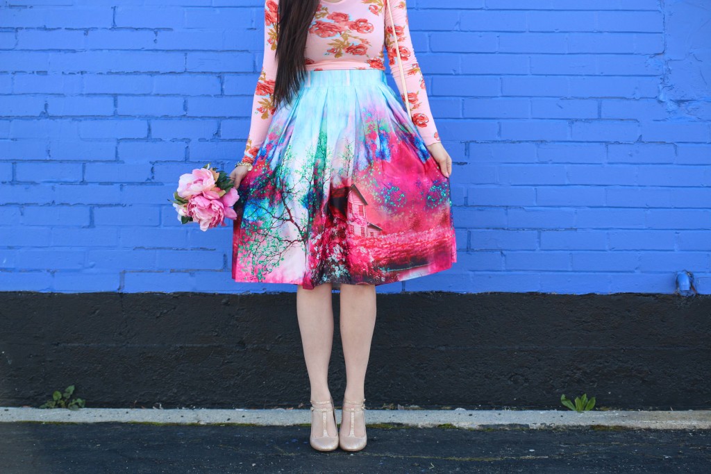 1024x683 Watercolors Modest Watercolor Midi Skirt - Watercolor Midi Skirt