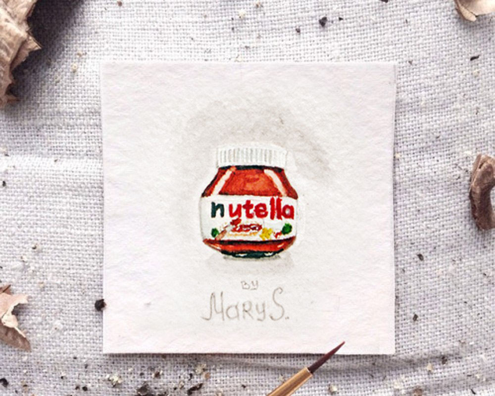 1000x800 Miniature Art On Behance - Watercolor Miniatures