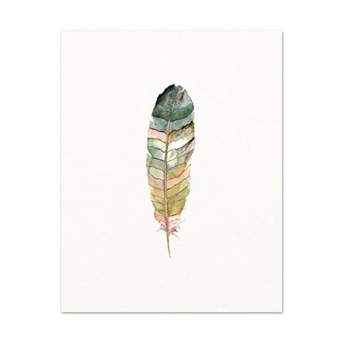 500x500 Minimalist Feather Watercolor Print Katie Diamond Jewelry - Watercolor Minimalist