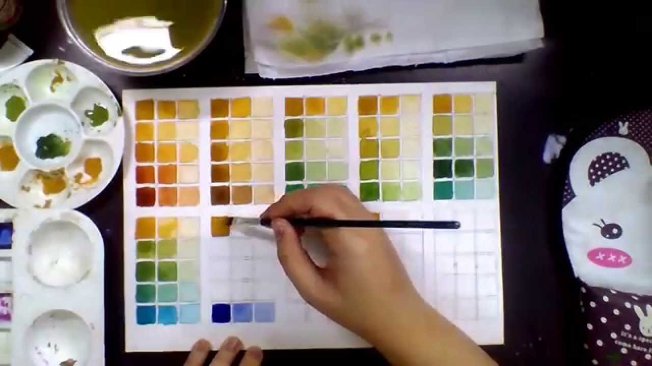 Watercolor Mixing Chart at PaintingValley.com | Explore collection of