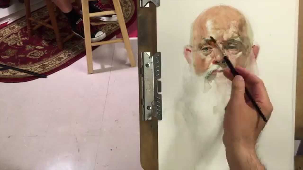 1280x720 John, Live Model Watercolor Painting Demo, By Zimou Tan - Watercolor Model