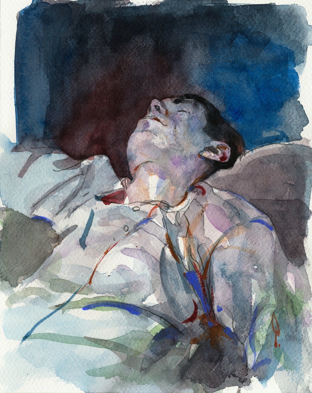 1000x1259 Watercolors George Pratt - Watercolor Model