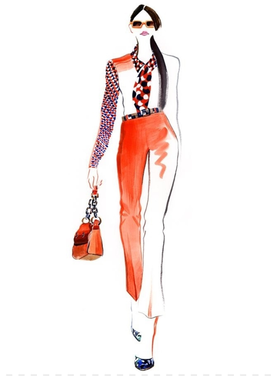 900x1220 Clothing Fashion Watercolor Painting - Watercolor Model