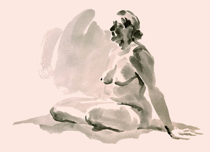 864x626 Drawing Document - Watercolor Model