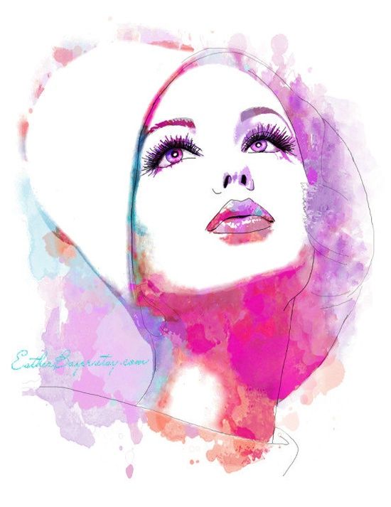 550x713 Esther - Watercolor Model