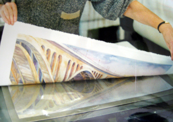 600x422 Printmaking 101 Watercolor Monotype Process Dcimprint - Watercolor Monotype