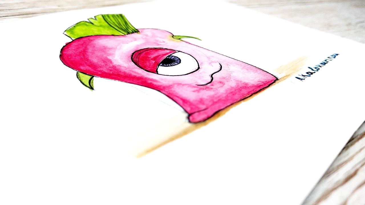 1280x720 Drawing A Cute Monster Watercolor - Watercolor Monster