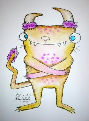 294x400 Oops, I Craft My Pants Watercolor Monster Round Up 5th Grade - Watercolor Monster