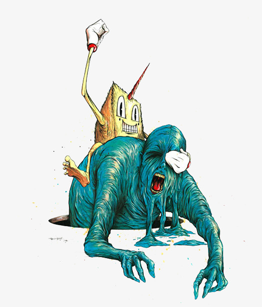 525x615 Watercolor Watercolor Monster Illustrator, Watercolor, Water - Watercolor Monster