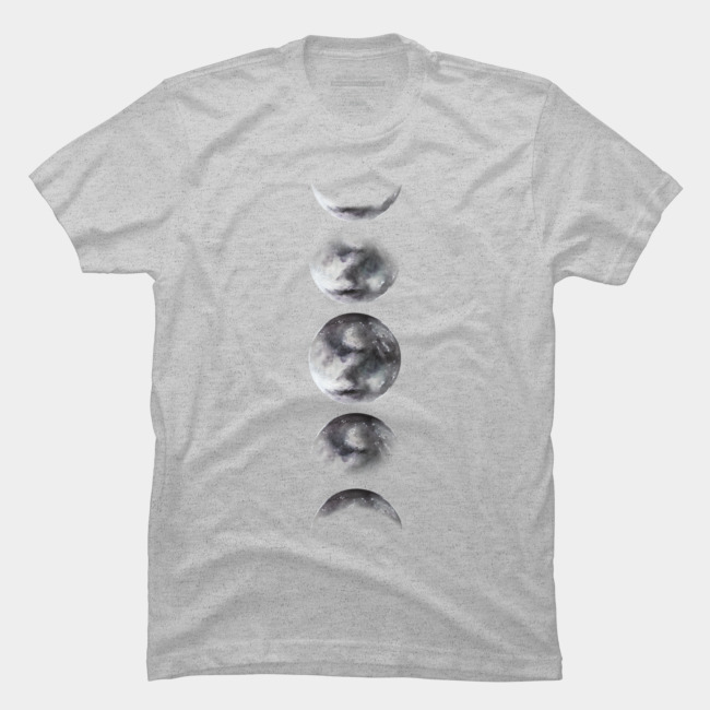 650x650 Moon Phases Watercolor Painting T Shirt By Chipiartprints Design - Watercolor Moon Phases