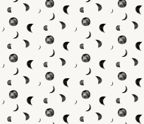 470x403 Moon Phases - Watercolor Moon Phases