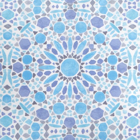 558x558 Watercolor Mosaic Duvet Cover + Sham Pbteen - Watercolor Mosaic