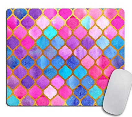 425x375 Rainbow Pastel Watercolor Moroccan Pattern - Watercolor Mosaic