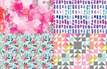 355x230 Mermaids Fabric - Watercolor Mosaic