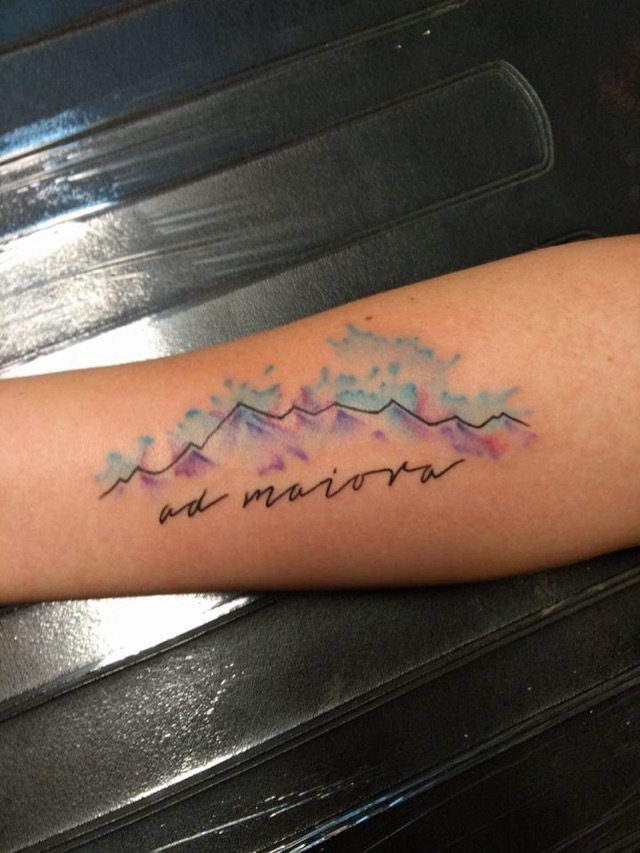 640x853 Nate Fritzen - Watercolor Mountain Tattoo