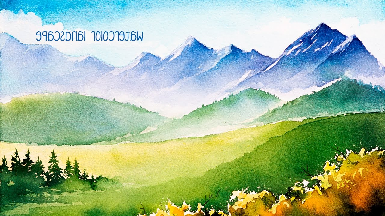 1280x720 Watercolor Paintings Of Mountains Watercolor Mountains. - Watercolor Mountains