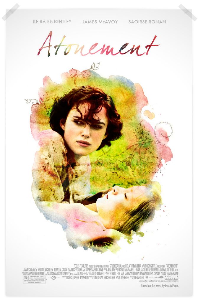 670x1035 Atonement Movie Posters By Shivani Kapoor - Watercolor Movie Posters