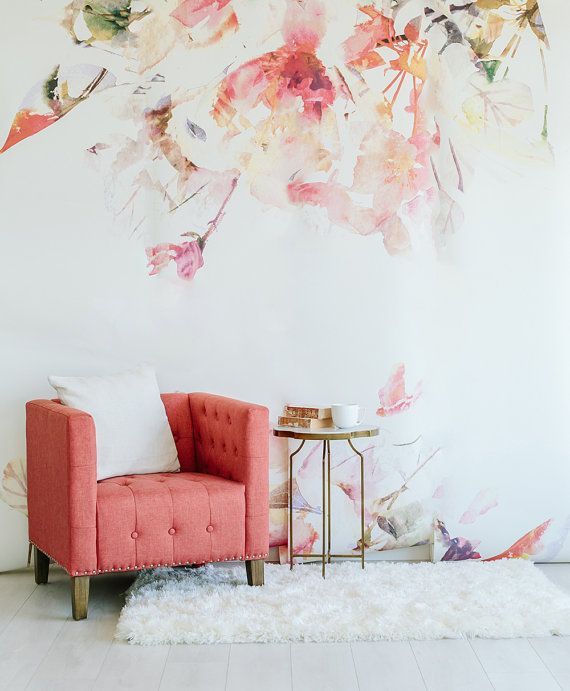 Watercolor Mural Wallpaper At Explore Collection