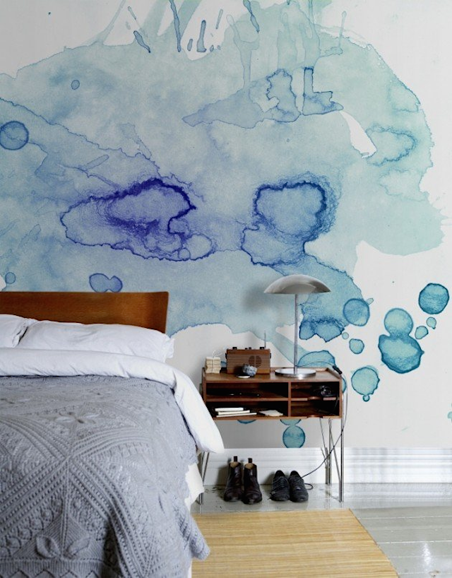 640x818 Watercolor Wall Art - Watercolor Mural Wallpaper