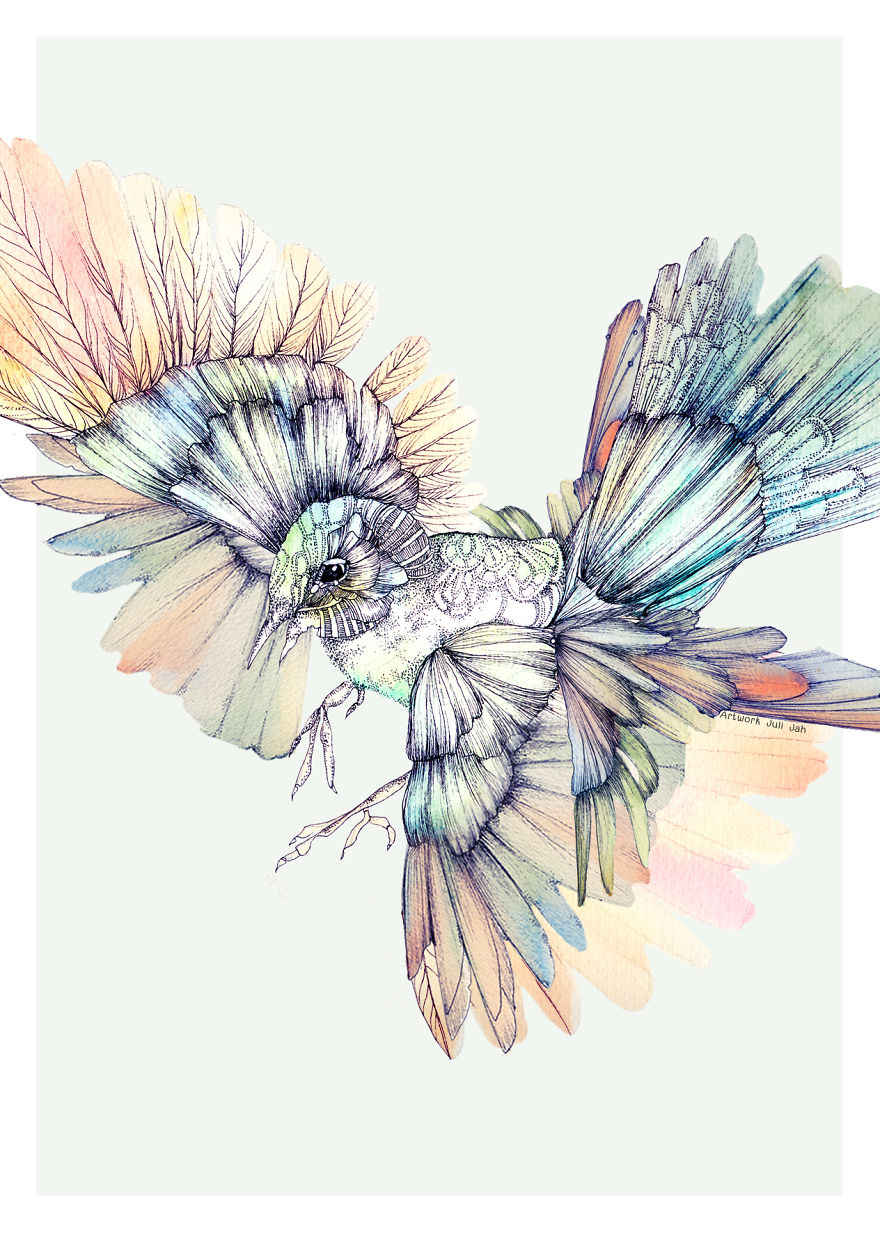 880x1233 I Make Watercolor And Ink Illustrations Inspired By Music Bored - Watercolor Music