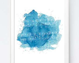 340x270 Watercolor Music Etsy - Watercolor Music