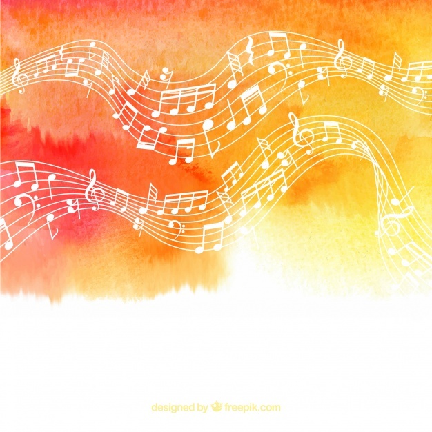 626x626 Watercolor Music Vectors, Photos And Psd Files Free Download - Watercolor Music Notes