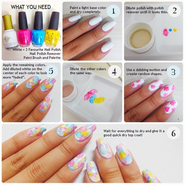 641x641 Tutorial Watercolor Nails The Nail Artelier - Watercolor Nail Polish