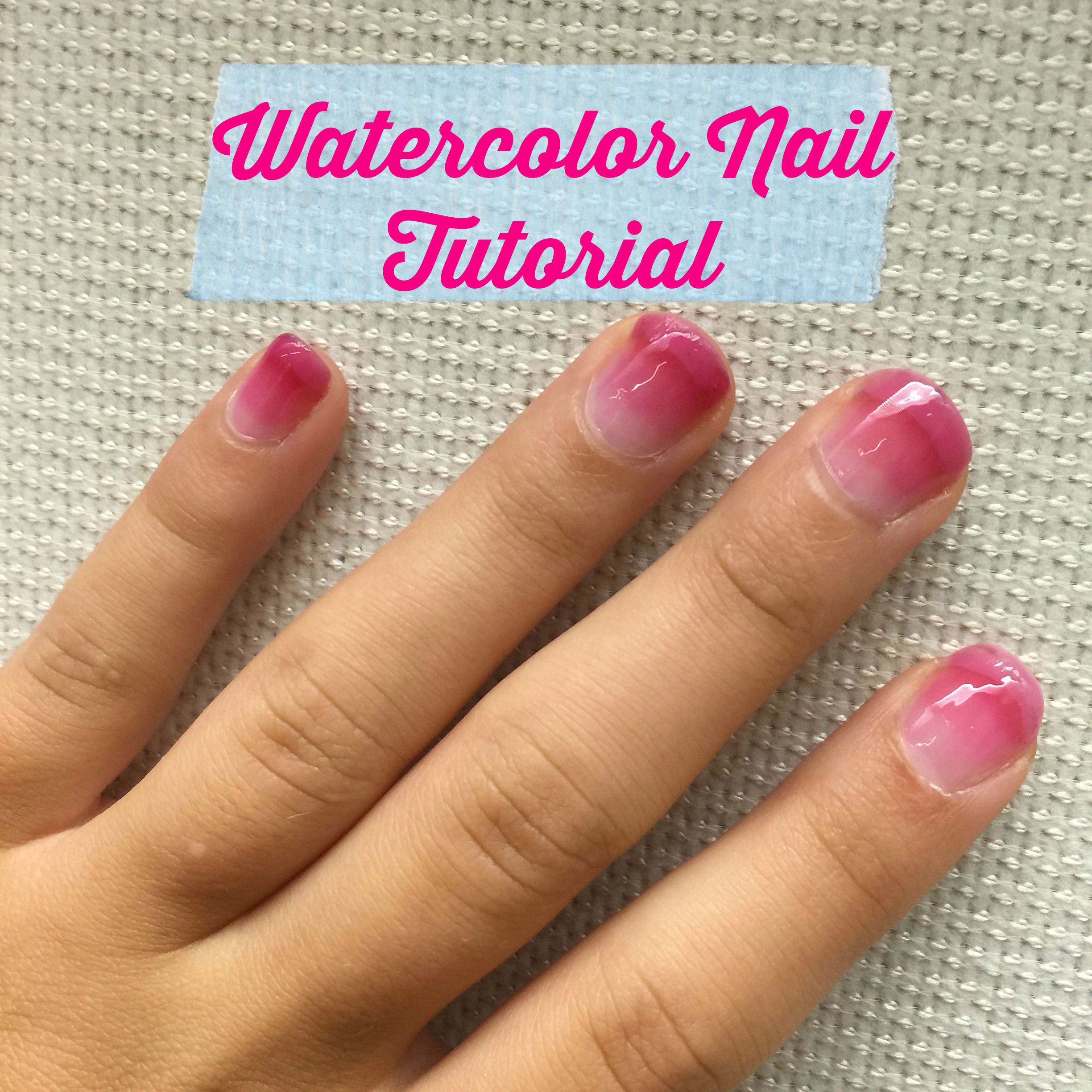 2448x2448 Watercolor Nails Tutorial - Watercolor Nail Polish