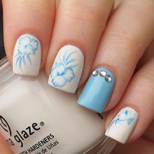 500x500 Beautiful Watercolor Nail Art Designs Happy Shappy - Watercolor Nail Polish Designs