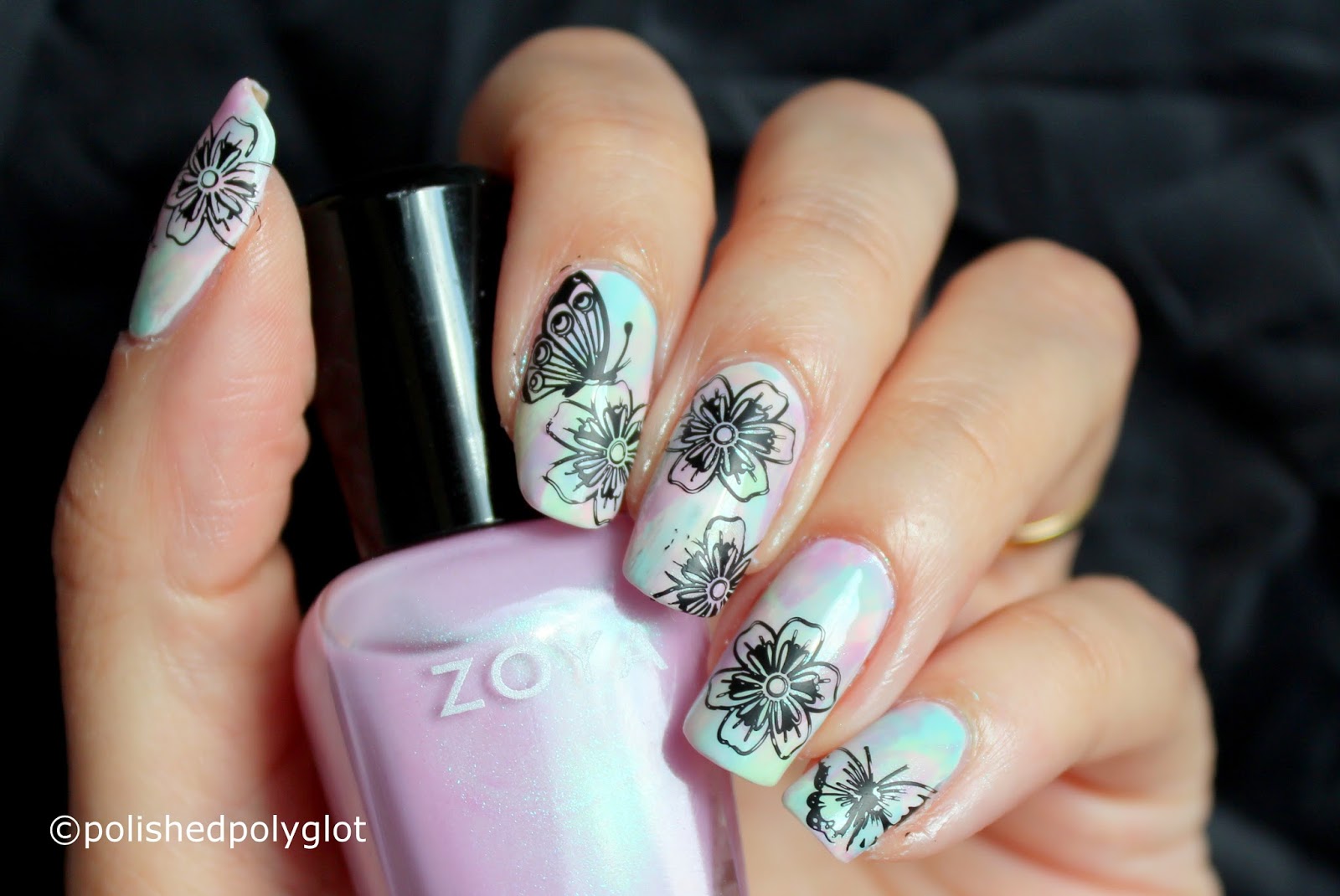 1600x1070 Nail Art Pastel Watercolour Nail Design Using Beutybigbang - Watercolor Nail Polish Designs