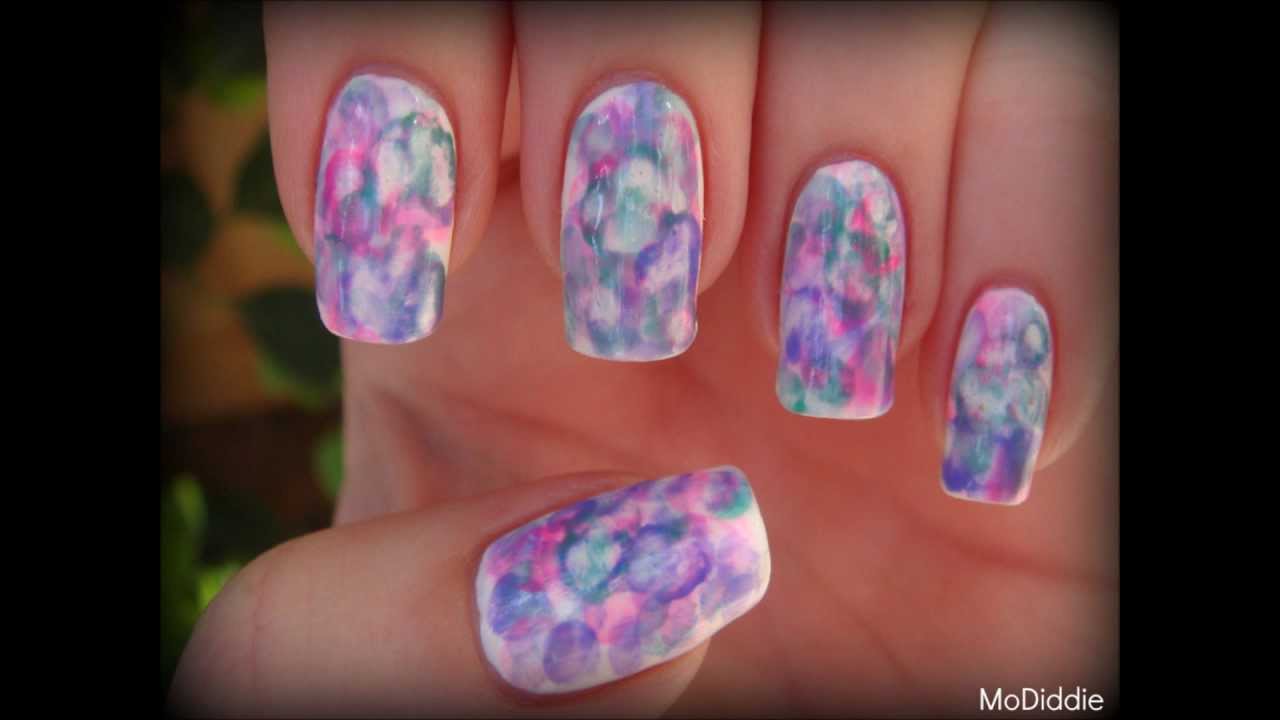 1280x720 How To Watercolor Nails! - Watercolor Nails