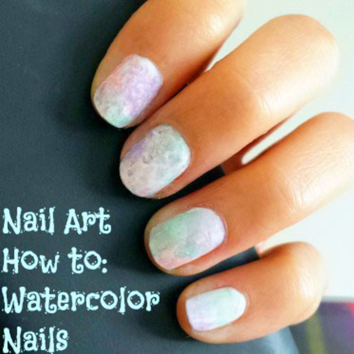 1200x1200 Nail Art How To Watercolor Nails, Two Ways - Watercolor Nails