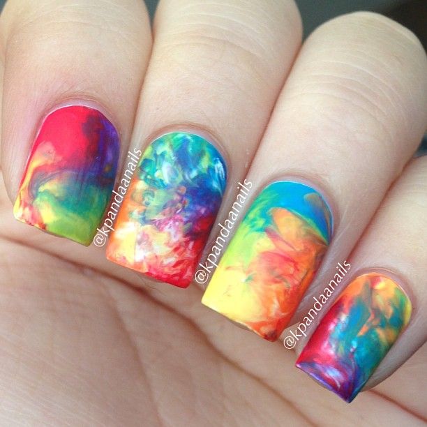 612x612 Pin By Trini Cervantez Solorio On Nails!!!! Super - Watercolor Nails