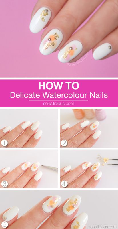 413x800 The Top 5 Best Blogs On Watercolor Nails - Watercolor Nails