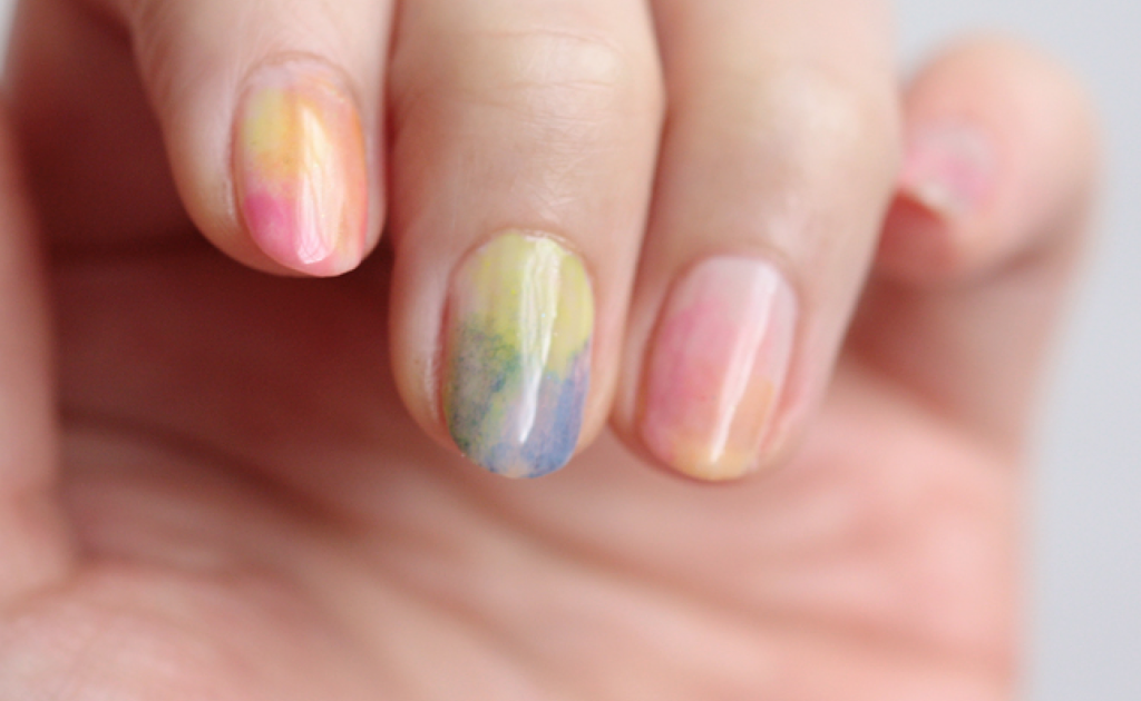 1024x630 Watercolor Nail Polish A Cup Of Jo - Watercolor Nails