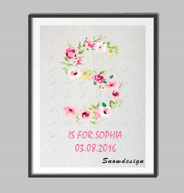 611x640 Custom Initial Name Alphabet S Poster Print Watercolor Letter - Watercolor Name