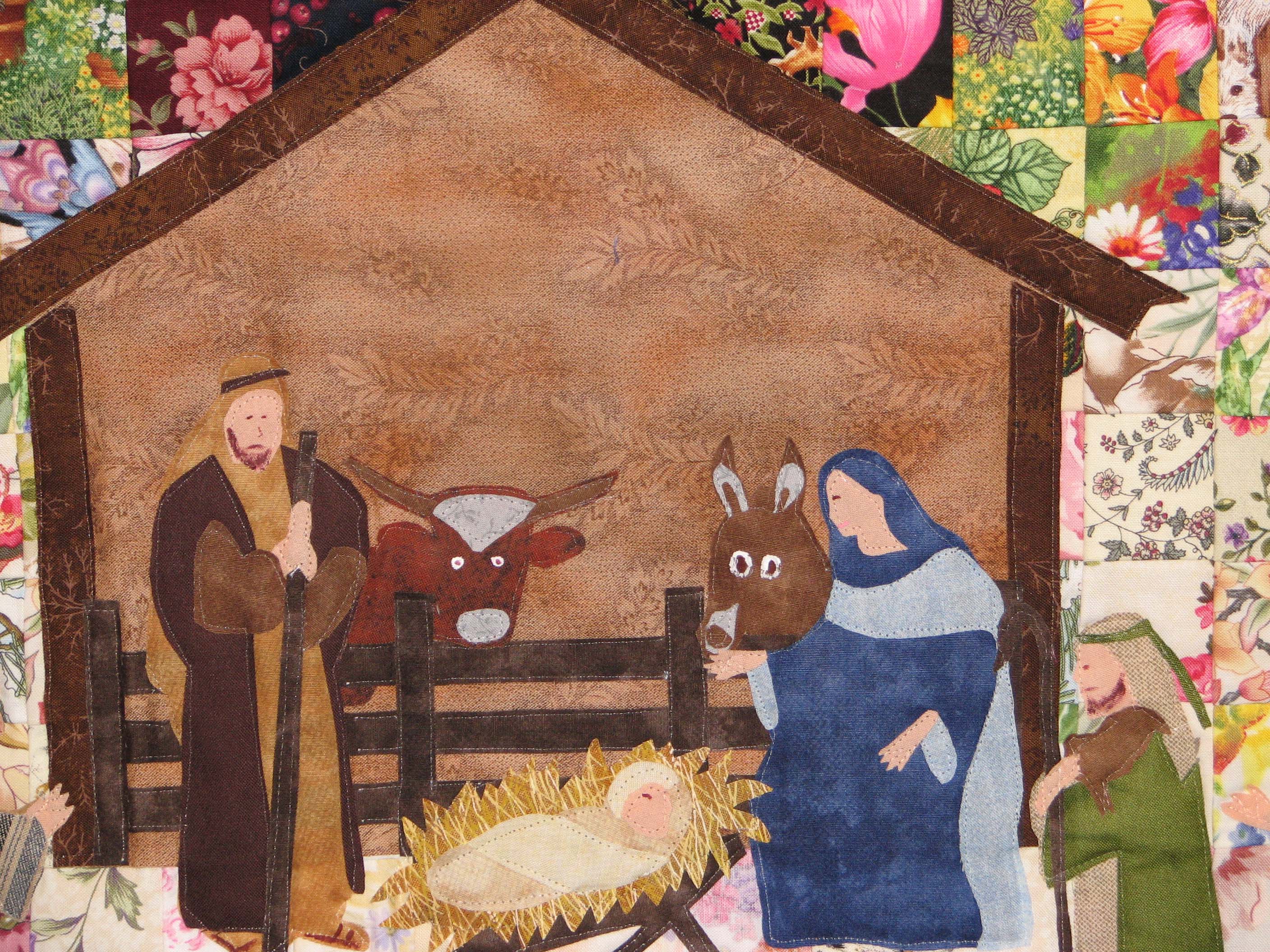 2816x2112 Watercolor Nativity Quilt Journey Conclusion Quilt Cabana Patterns - Watercolor Nativity