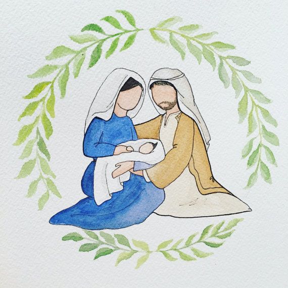 570x570 Image Result For Watercolor Nativity Scene Watercolor - Watercolor Nativity Scene