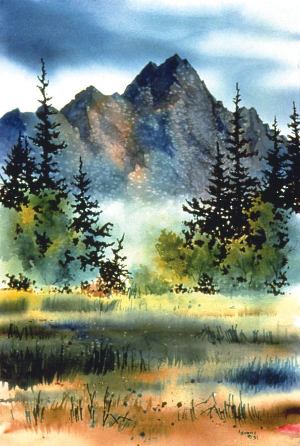 606x900 Matanuska Painting - Watercolor Nature